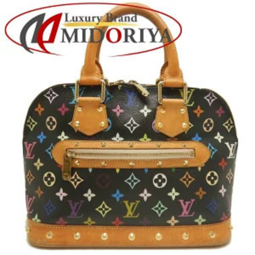 Louis Vuitton Alma Top Handle Bag Leather Noir Black